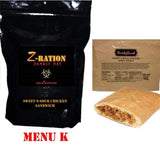 MRE Z-Ration (Zombie MRE) Custom Meals Ready to Eat! (MENU K - Sweet-n-Sour Chicken Sandwich)