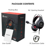 Gaming Headset for Xbox One, PS4, PC, Controller, NUBWO Wired Gaming Headphones with Microphone and Volume Control (Black)