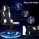 BestOffice PC Gaming Chair Ergonomic Office Chair Cheap Desk Chair, Black and White