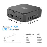AK2 Mini PC,Intel Celeron J3455,Windows 10 Mini Computer,8GB RAM/120GB mSATA SSD,4K HD Graphics,Gigabit Ethernet,Dual Band Wi-Fi,Bluetooth 4.2