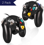 VOYEE Gamecube Controller - 2 Pack Classic Wired Controllers Gamepad for Nintendo Wii Gamecube (Black)