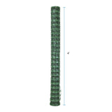 Houseables Temporary Fencing, Mesh Snow Fence, Plastic, Safety Garden Netting, Single, Green, 4 x 100' Feet, Above Ground Barrier, for Deer, Kids