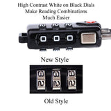 TSA Approved Cable Luggage Locks, Re-settable Combination with Alloy Body