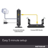 NETGEAR Cable Modem CM1000 - Compatible with all Cable Providers | For Cable Plans Up to 1 Gigabit | DOCSIS 3.1
