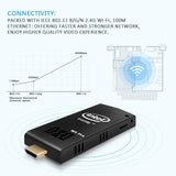 W5 Pro Mini PC Intel Atom Z8350 Windows 10 Computer Stick 4GB DDR 64GB eMMC Support 4K HD,Dual Band WiFi AC,2 USB Port,BT 4.2