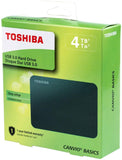 Toshiba Canvio Basics 4TB Portable External Hard Drive USB 3.0, Black (HDTB440XK3CA)