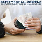 Care Touch Lens Cleaning Wipes, Pre Moistened Cleansing Cloths Great for Eyeglasses, Tablets, Camera Lenses, Screens