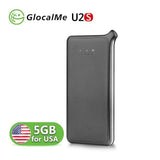 GlocalMe U2S WiFi Hotspot with 5GB for USA, Portable 4G MIFI Mobile Pocket WiFi Device International for Travel