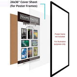 Icona Bay PET Replacement for Picture Frame Glass (24 x 36, 2 Pack) PET is Ideal Replacement Glass Material, Avoid Glass Shattering