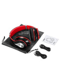 Mpow 059 Bluetooth Headphones Over Ear, Hi-Fi Stereo Wireless Headset, Foldable, Soft Memory-Protein Earmuffs, w/Built-in Mic/Cell Phones/TV BlackRed