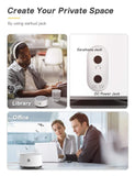 Dreamegg D1 Sound Machine - White Noise Machine with Baby Night Light for Sleeping, High Fidelity Sounds,Timer &Memory Feature, Sound Machine(White)