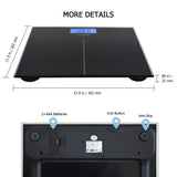 Letsfit Digital Body Weight Scale, Bathroom Scale with Large Backlit Display, Step-On Technology, 400 Pounds 180kg Max, 6mm Tempered Glass