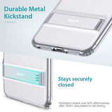 ESR Metal Kickstand Designed for iPhone 11 Case, [Vertical and Horizontal Stand] Clear