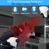 TENVIS Security Camera- Wireless Camera, IP Camera with Night Vision/ Two-way Audio, 2.4Ghz Wifi Indoor Home Dome Camera for Pet Baby,Remote Monitor