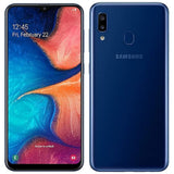 Samsung Galaxy A20 32GB A205G/DS 6.4" HD+ 4,000mAh Battery LTE Factory Unlocked GSM Smartphone (International Version, No Warranty) (Deep Blue)