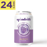 Spindrift Sparkling Water, Blackberry Flavored, Made with Real Squeezed Fruit