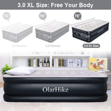 OlarHike Twin Air Mattress with Built-in Pump for Guests, Inflatable Double High Elevated Airbed, Raised 18" , Inflated Size - 78×40×18 INCH