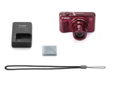 Canon PowerShot SX720 HS 20.3MP 40X Optical Zoom Digital Camera Kit (Red) + 32GB High Speed Memory Card + Extra Battery + Professional Accessory