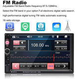 TDYJWELL 7 inch Double Din Touch Screen Car Stereo Upgrade Latest Version MP5/4/3 Player FM Radio Video Support Backup Rear-View Camera Mirror Link