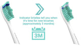 DiamondWhite Replacement Toothbrush Heads for Philips Sonicare 2 Series, ProResults, FlexCare, Healthy White, Platinum