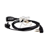 Retevis 2 Pin Acoustic Tube Headset Walkie Talkies Earpiece (10 Pack)