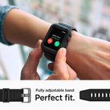 Spigen Rugged Armor Pro Designed for Apple Watch Case for 44mm Series 5 / Series 4 - Black