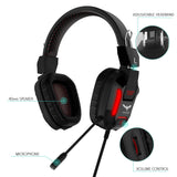 HAVIT Gaming Keyboard Mouse Headset & Mouse Pad Kit, Rainbow LED Backlit Wired, Over Ear Headphone with Mic for PC, Computer, Xbox ONE