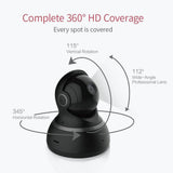 YI Dome Security Camera 1080p HD Pan/Tilt/Zoom Wireless 2.4G IP Surveillance System with 24/7 Emergency Response, Auto-Cruise, Motion Track - Black