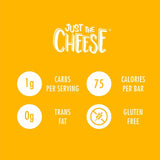 Just the Cheese Bars, Crunchy Baked Low Carb Snack Bars. 100% Natural Cheese. High Protein and Gluten Free, Variety Box (12 Two-Bar Packs)