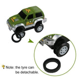 Lydaz Race Track Dinosaur World Bridge Create A Road 142 Piece Toy Car & Flexible Track Playset Toy Cars, 2 Dinosaurs