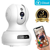 Baby Monitor, Lefun Wireless IP Security Camera WiFi Surveillance Pet Camera with Cloud Storage Two Way Audio Remote Viewing Pan Tilt Zoom