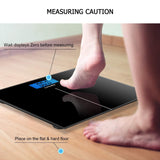 Letsfit Digital Body Weight Scale, Bathroom Scale with Large Backlit Display, Step-On Technology, 400 Pounds 180kg Max, 6mm Tempered Glass
