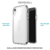 Speck Products GemShell iPhone XR Case, Clear/Clear