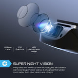 Both 1080P FHD Front and Rear Dual Lens Dash Cam in Car Camera Recorder Crosstour External GPS HDR Both 170°Wide Angle Motion Detection (CR900)