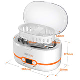 Ultrasonic Cleaner, Compact Professional Ultrasonic Jewelry Cleaner 20 Ounces(600ML) with Digital Timer, Watch Holder