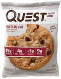 Quest Nutrition Chocolate Chip Protein Cookie, High Protein, Low Carb, Gluten Free, Soy Free, 12 Count