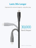 Anker Powerline+ II Lightning Cable (10ft), MFi Certified for Flawless Compatibility with iPhone