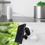Reolink Argus 2+Solar Panel | Wireless Rechargeable Battery-Powered Solar Security Camera for Outdoor Home Surveillance,1080pHD 2-Way Audio Starlight