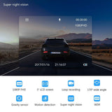 Dash Cam, Crosstour 1080P Car DVR Dashboard Camera Full HD with 3" LCD Screen 170°Wide Angle, WDR,G-Sensor,Loop Recording and Motion Detection(CR300)
