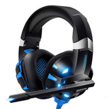 RUNMUS Gaming Headset Xbox One Headset with 7.1 Surround Sound Stereo, PS4 Headset with Mic & LED Light, Compatible with PC, (Adapter Not Included)