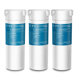 Crystala Filters Compatible with GE XWF Water Filter, Replacement for GE SmartWater Refrigerator Water Filter, (3 PACK)