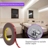 Double Sided Tape, HitLights Heavy Duty Mounting Tape 3M VHB Waterproof Foam Tape, 32ft Length, 0.39Inch Width for LED Strip Lights, Home Decor