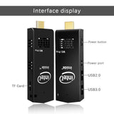 W5 Mini PC Intel Atom Z8350 Windows 10 Pro Computer Stick 2GB DDR3/32GB eMMC Support 4K HD,Dual Band WiFi,BT 4.2
