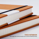 Grid Paper Notebook - Lemome Hardcover Classic Notebook with Pen Holder - Thick Premium Paper + Page Dividers Gifts 8.4 x 5.7 In