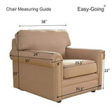 Easy-Going Stretch Sofa Slipcover 1-PieceSofa Cover Furniture Protector Couch Soft (Chair,Beige)