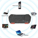 Mini Wireless Keyboard with Touchpad for Smart TV Projector Compatible with Android iOS Windows