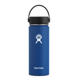 Hydro Flask 18 oz Water Bottle - Stainless Steel & Vacuum Insulated - Wide Mouth with Leak Proof Flex Cap