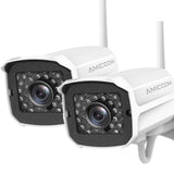 Outdoor Security Camera, 1080P WiFi Camera Wireless Surveillance Cameras, IP Camera with Two-Way Audio, IP66 Waterproof, Night Vision (2-Pack)