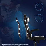 BestOffice PC Gaming Chair Ergonomic Office Chair Cheap Desk Chair, Black and White