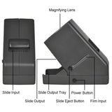 Rybozen 35mm Film and Slide Viewer, 3X Magnification and Desk Top LED Lighted Illuminated Viewing and Battery Operation-for 35mm Slides